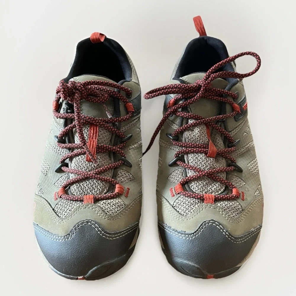 Merrell All Out Blaze Brown/Red Vent Mid Waterproof Hiking Boots Women's Size 11 - Picture 3 of 10
